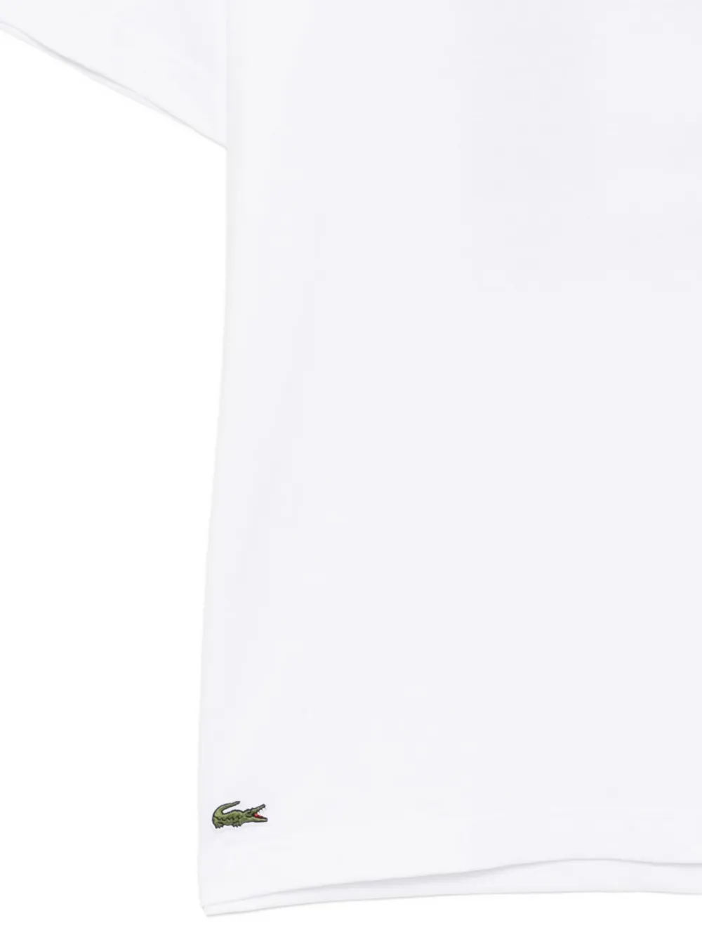 Lacoste T-shirt met logoprint Wit