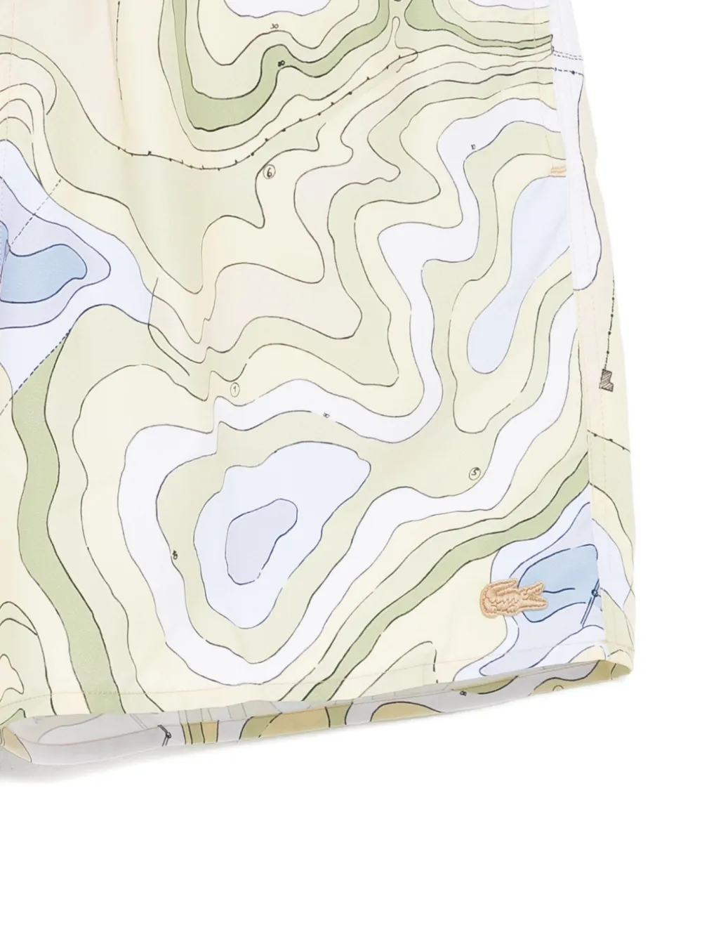 Lacoste Zwembroek met print Geel