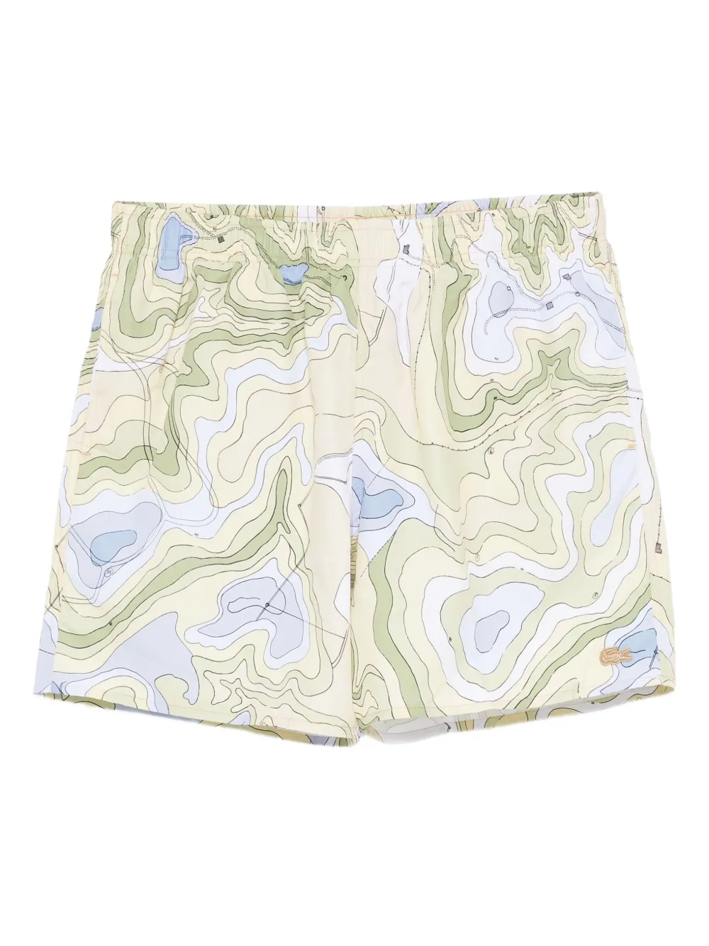 Lacoste Zwembroek met print Geel