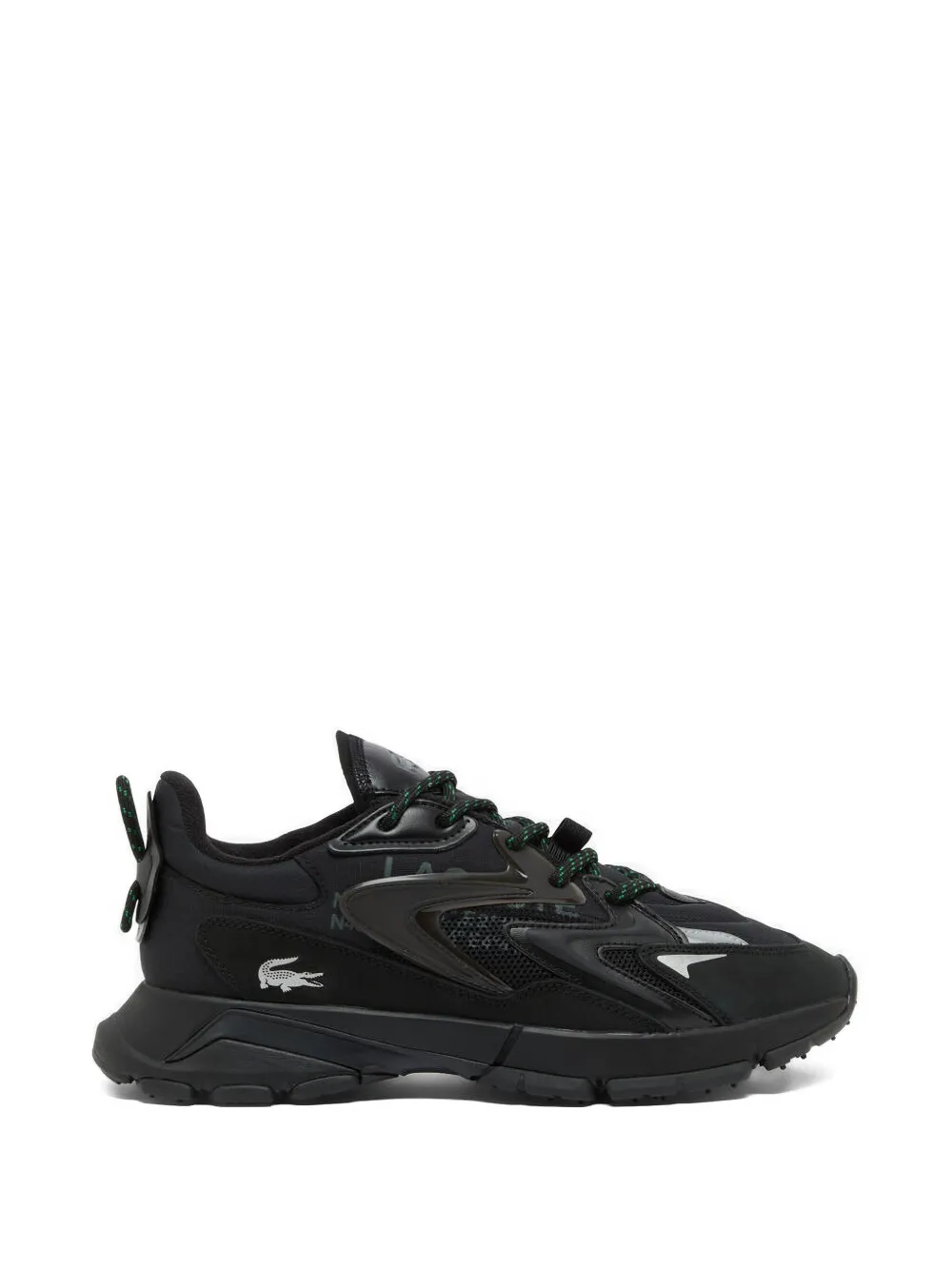 Lacoste Neo Tech Lace-up Sneakers In Black