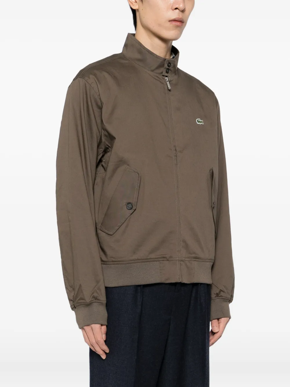 Lacoste Jack met geborduurd logo Bruin