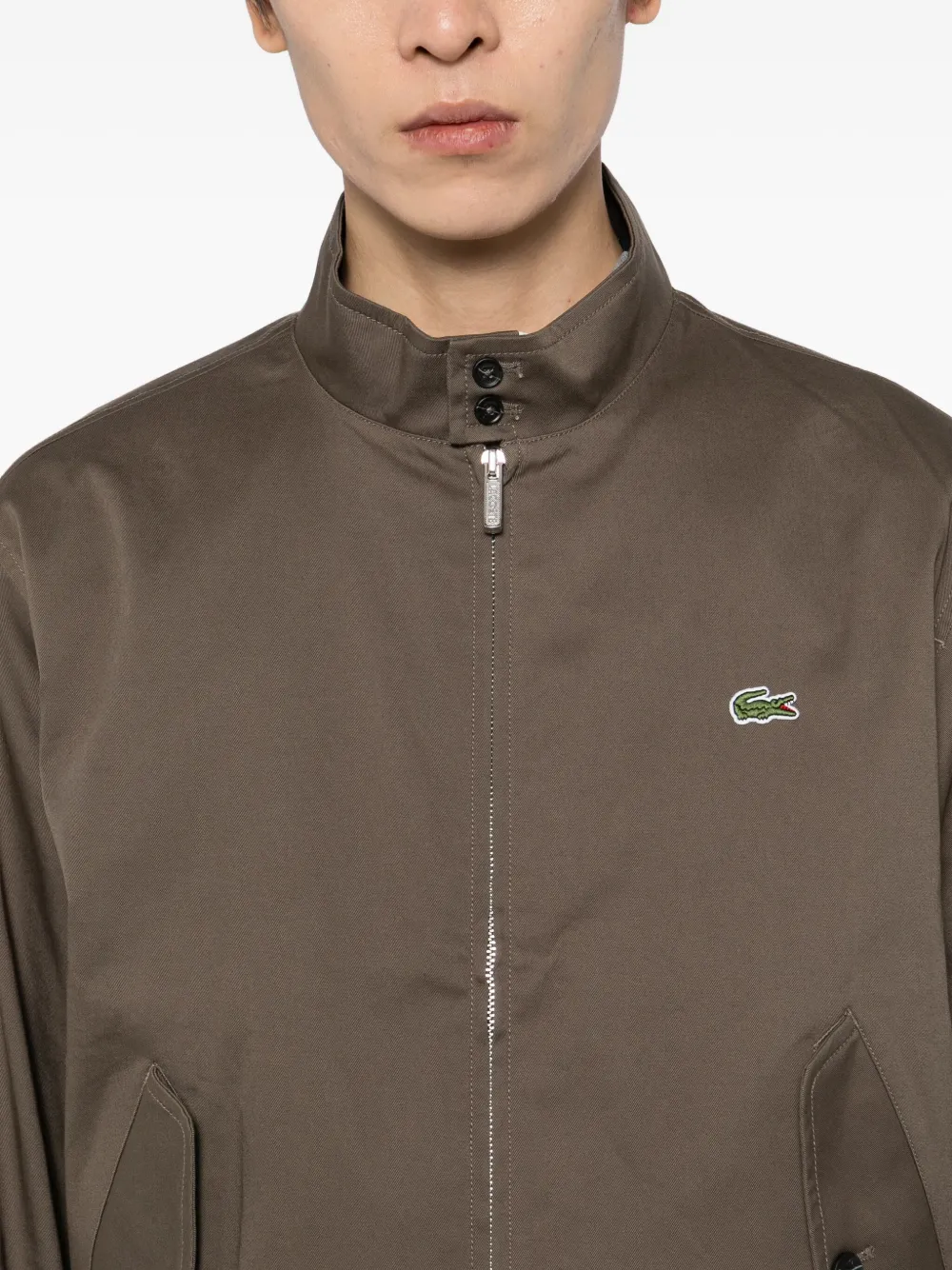 Lacoste Jack met geborduurd logo Bruin