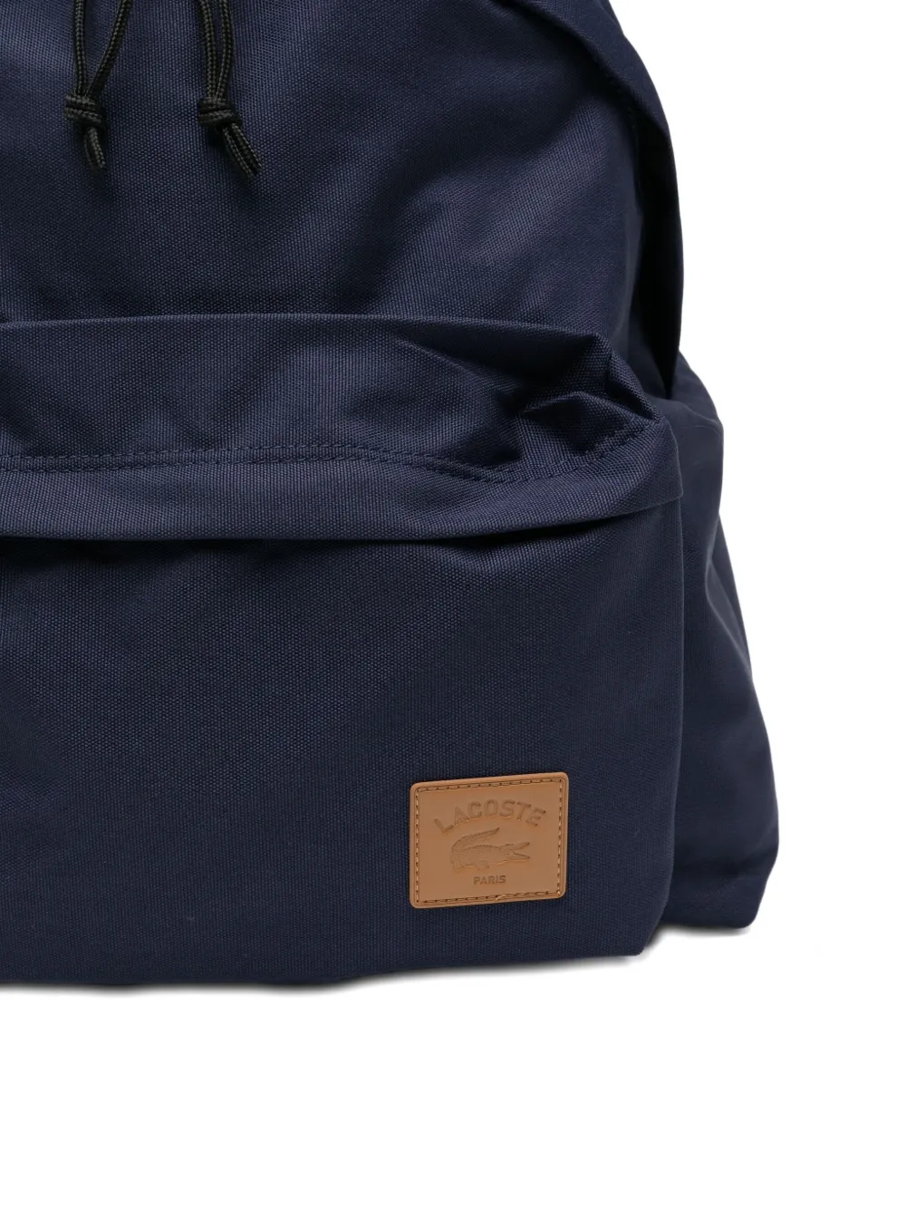 Lacoste Logo-patch Backpack In Blue