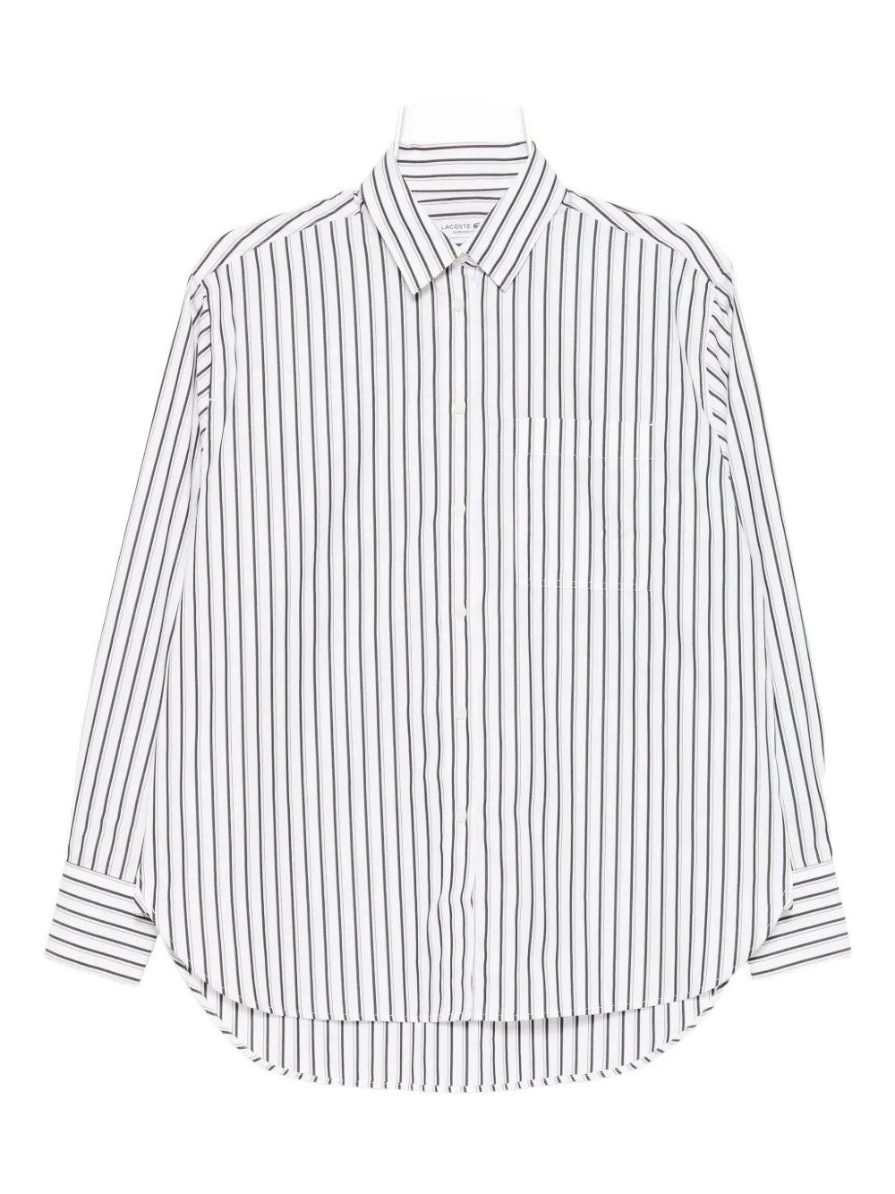 Lacoste long-sleeved shirt Wit