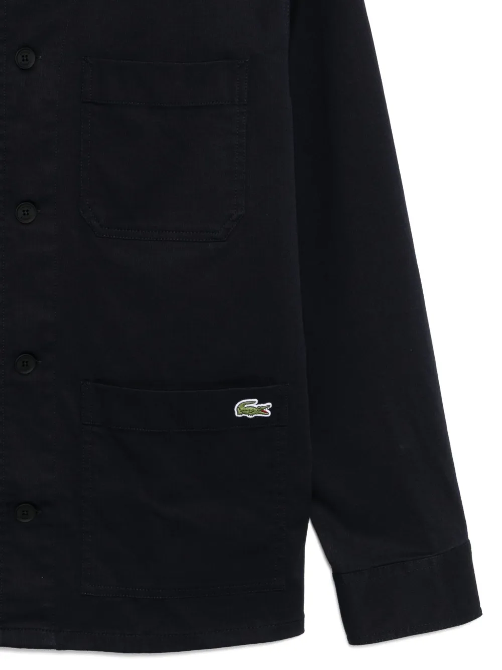 Lacoste Shirtjack met logo Blauw