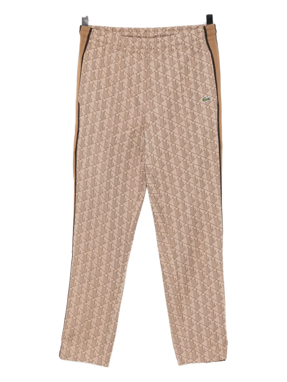 Lacoste Monogram Trousers In Brown