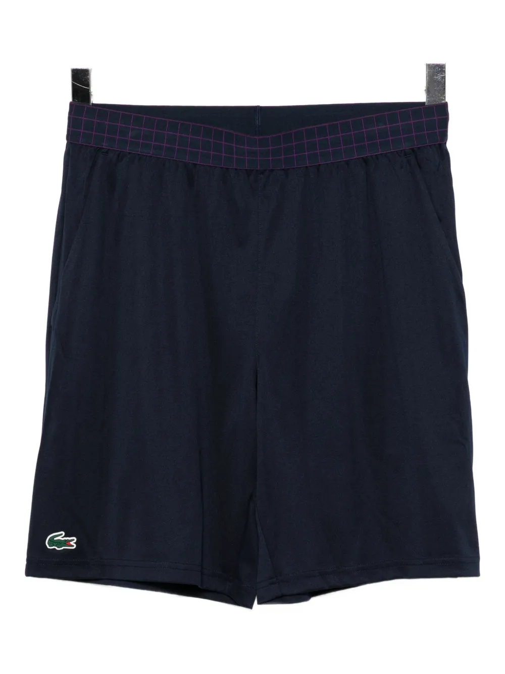 Lacoste Logo-appliqué Running Shorts In Multi