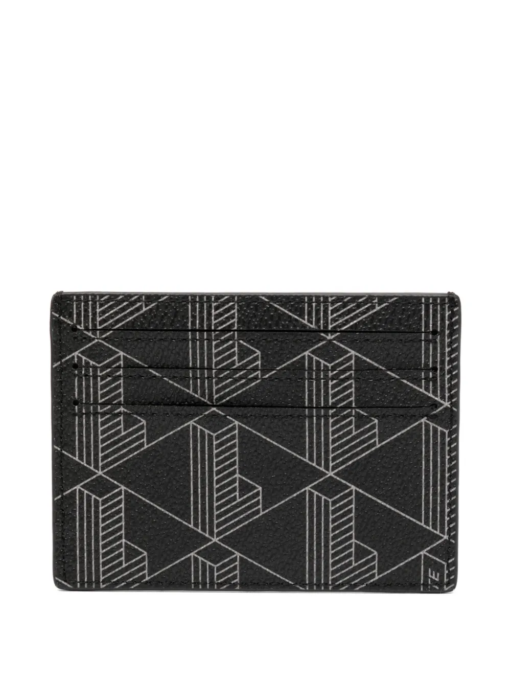 Lacoste Monogram Belt And Cardholder Set In Black