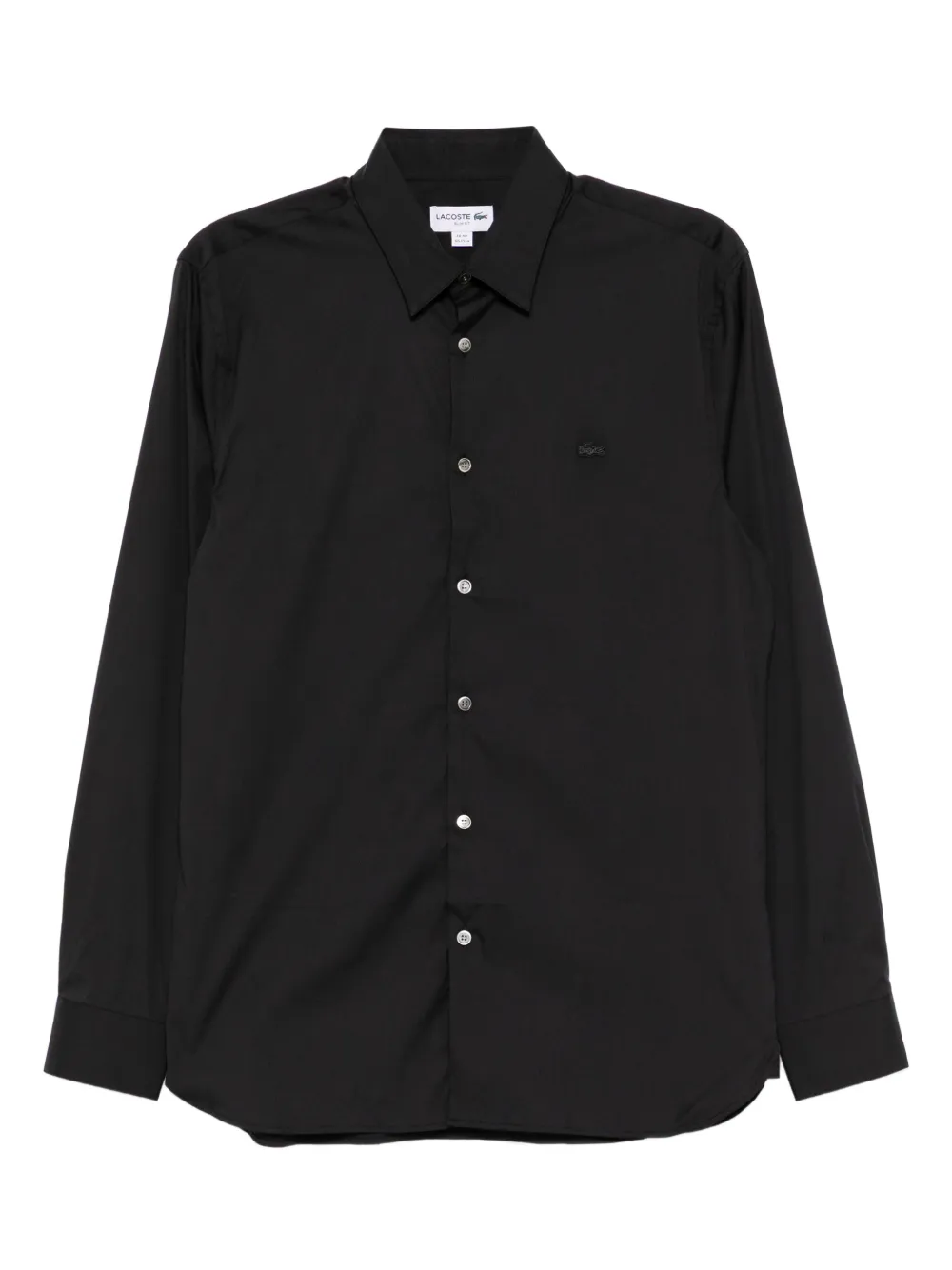 Lacoste logo-appliqué shirt | Black | Image 1