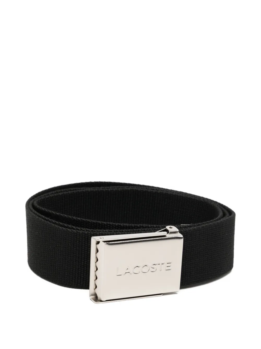 Lacoste Riem met gegraveerde gesp Zwart