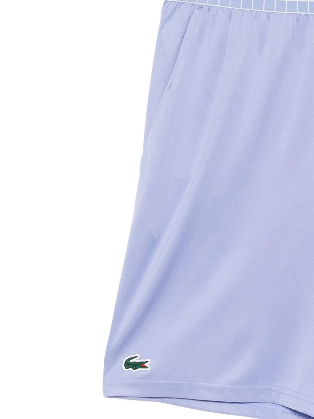 Lacoste Logo-embroidered Shorts In Purple