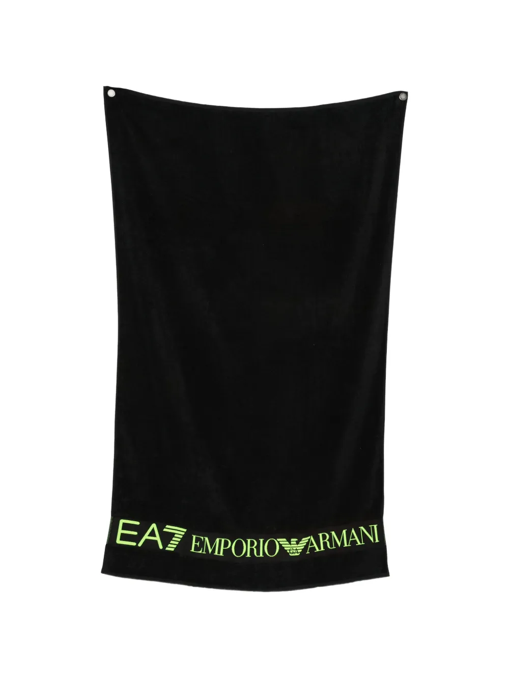 Emporio Armani intarsia-logo beach towel · OS