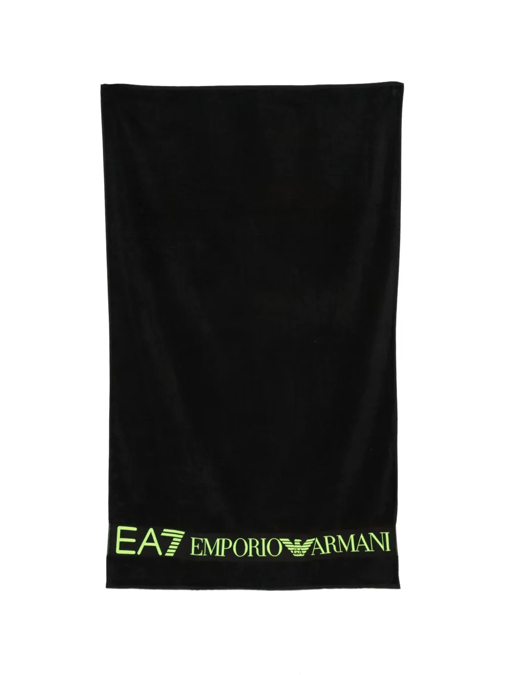 Emporio Armani intarsia-logo beach towel