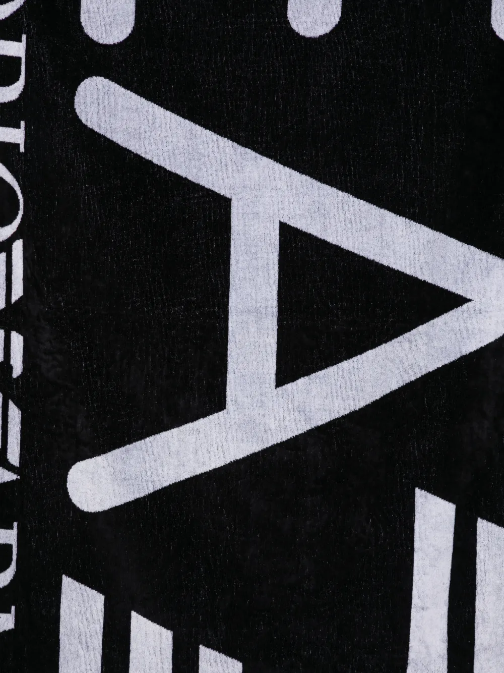 Emporio Armani Strandlaken met intarsia-logo Blauw