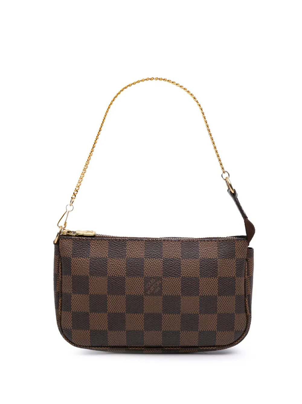 Louis Vuitton Pre-Owned 2004 ダミエ エベヌ ミニ ポシェット アクセソワール ハンドバッグ - ブラウン Louis Vuitton Pre-Owned 2004 ダミエ エベヌ ミニ ポシェット アクセソワール ハンドバッグ - ブラウン