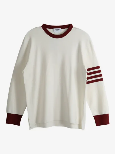 Thom Browne four-stripe crew-neck sweater