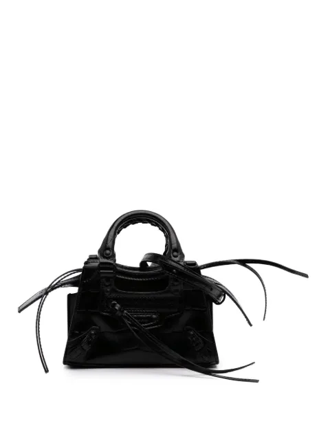 Balenciaga Pre-Owned 2010-2025 Nano Embossed Calfskin Neo Classic City satchel