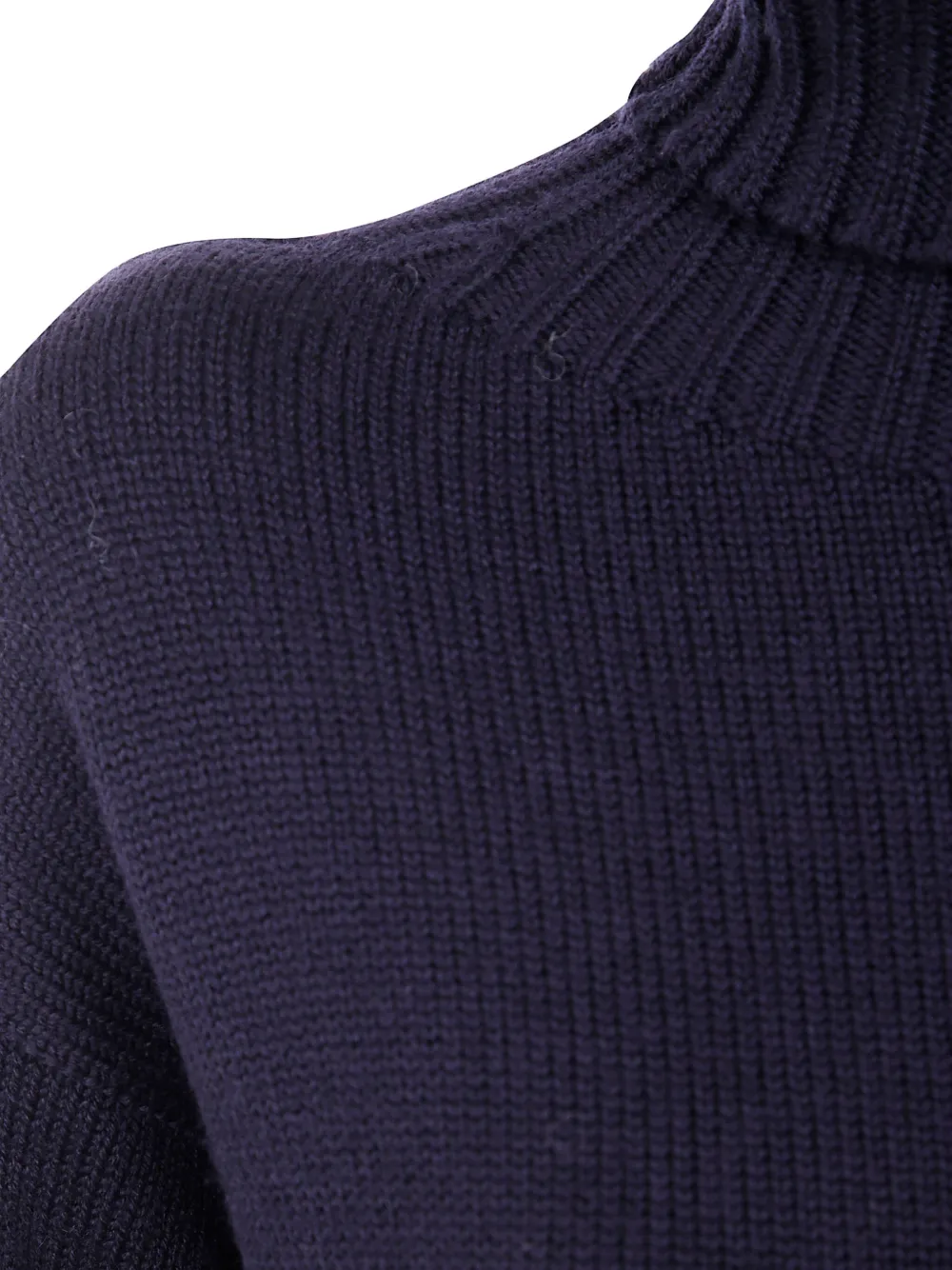 Drumohr turtleneck wool sweater Blauw