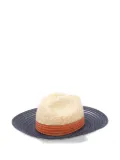 Borsalino straw-band hat - Blue