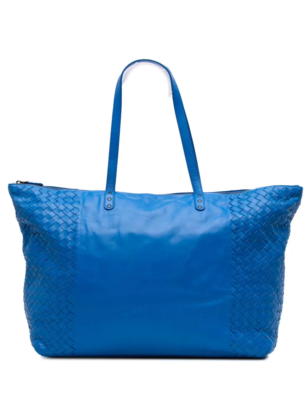 Bottega Veneta Pre-Owned 2012-2025 Intrecciato Trimmed Nappa tote bag | Blue | Image 1
