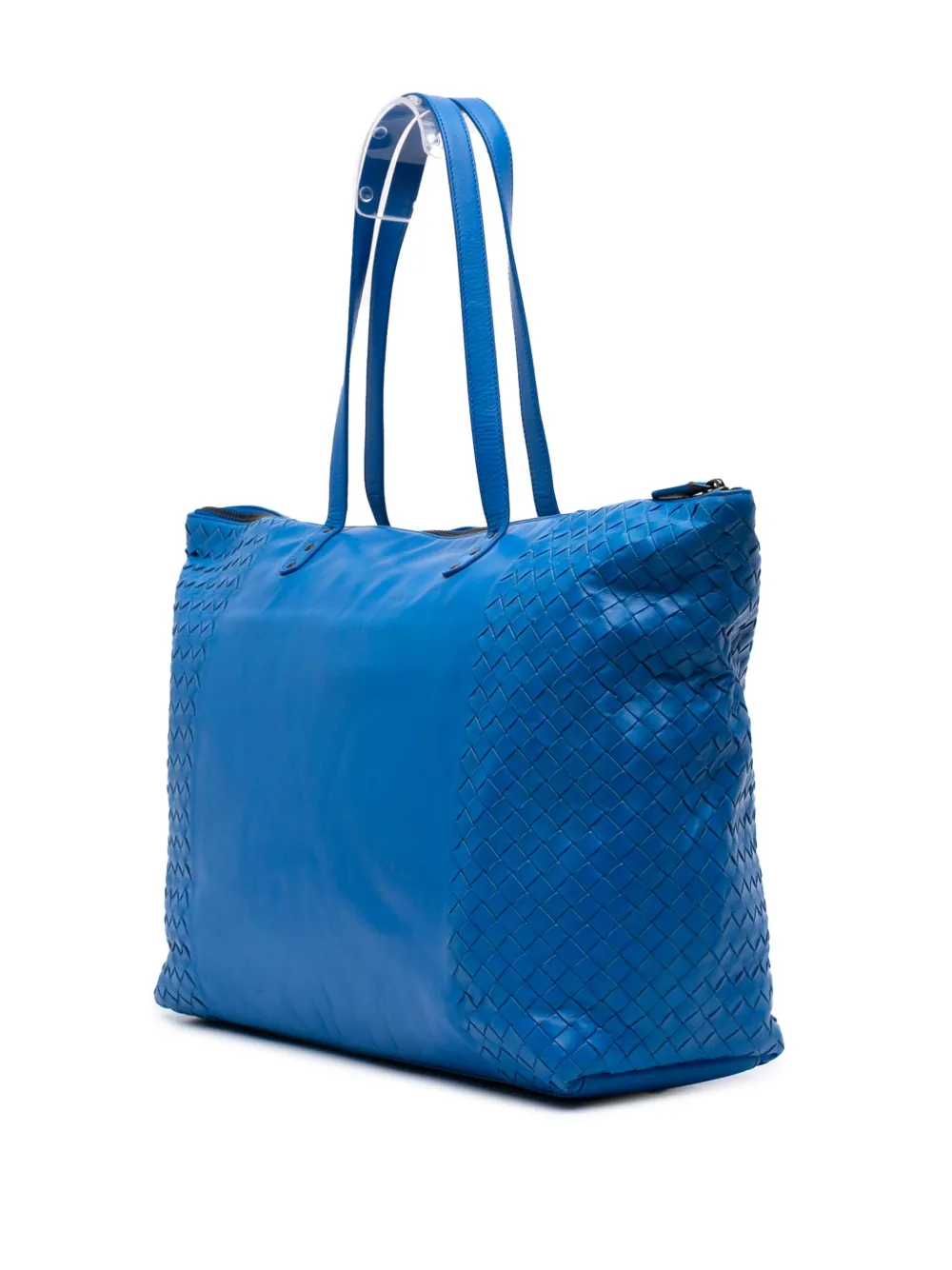 Pre-owned Bottega Veneta 2012-2025 Intrecciato Trimmed Nappa Tote Bag