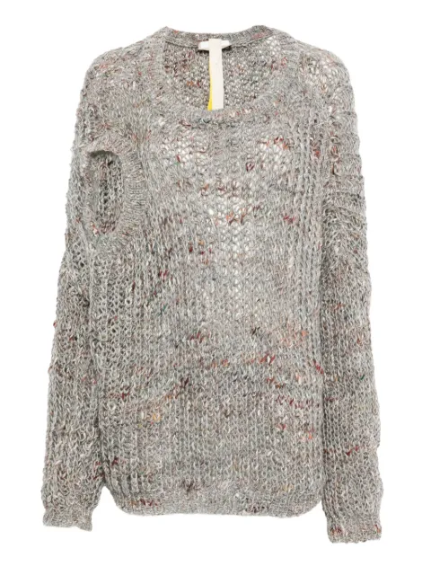 LITKOVSKA dual-neck virgin-wool-blend sweater