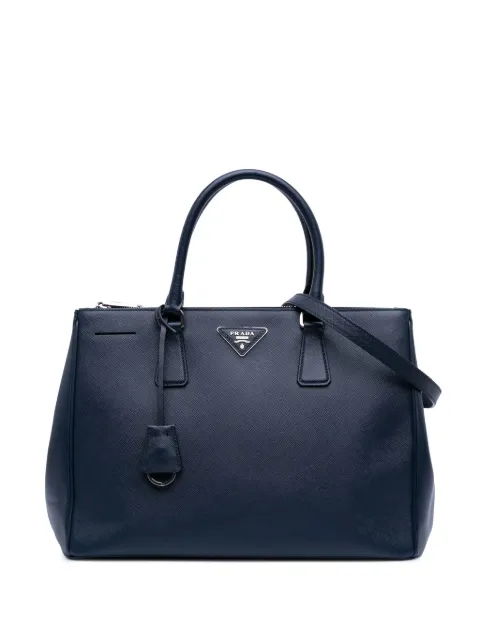 Prada Pre-Owned 2000-2025 Large Saffiano Lux Galleria Double Zip Tote satchel