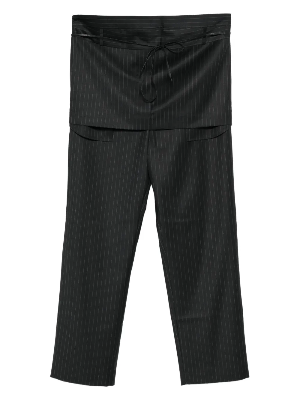 LITKOVSKA pinstripe drawstring trousers | Grey | Image 1