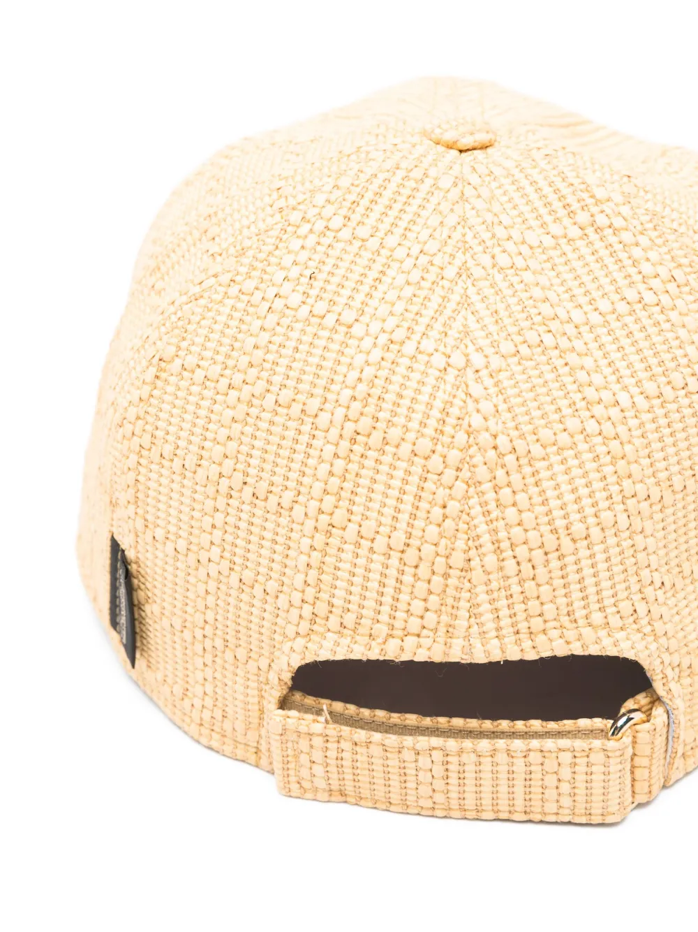 Borsalino Katoenen honkbalpet met textuur Beige
