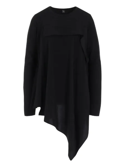 Y's asymmetric draped top
