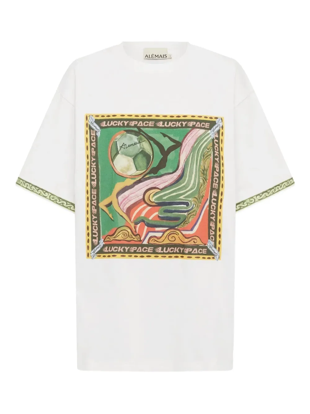 Alemais Graphic-print T-shirt In White