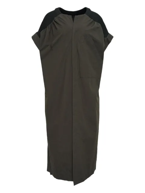 Y's short-sleeve paneled midi dress