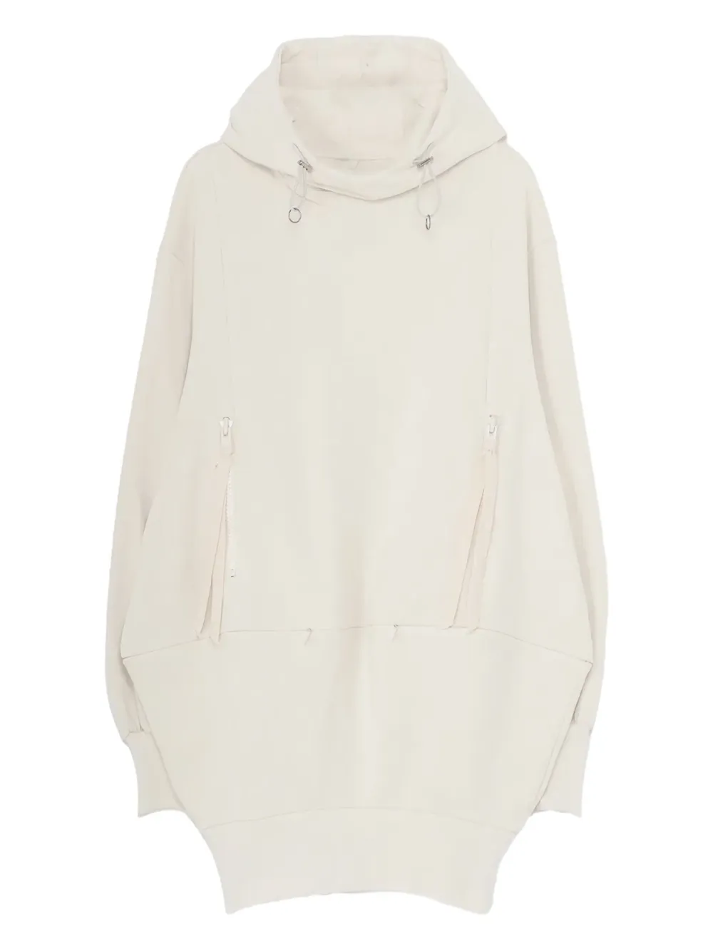 Yohji Yamamoto Drawstring Hooded Jumper In Multi
