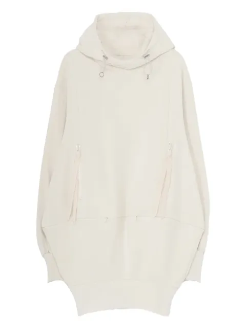 Yohji Yamamoto drawstring hooded jumper
