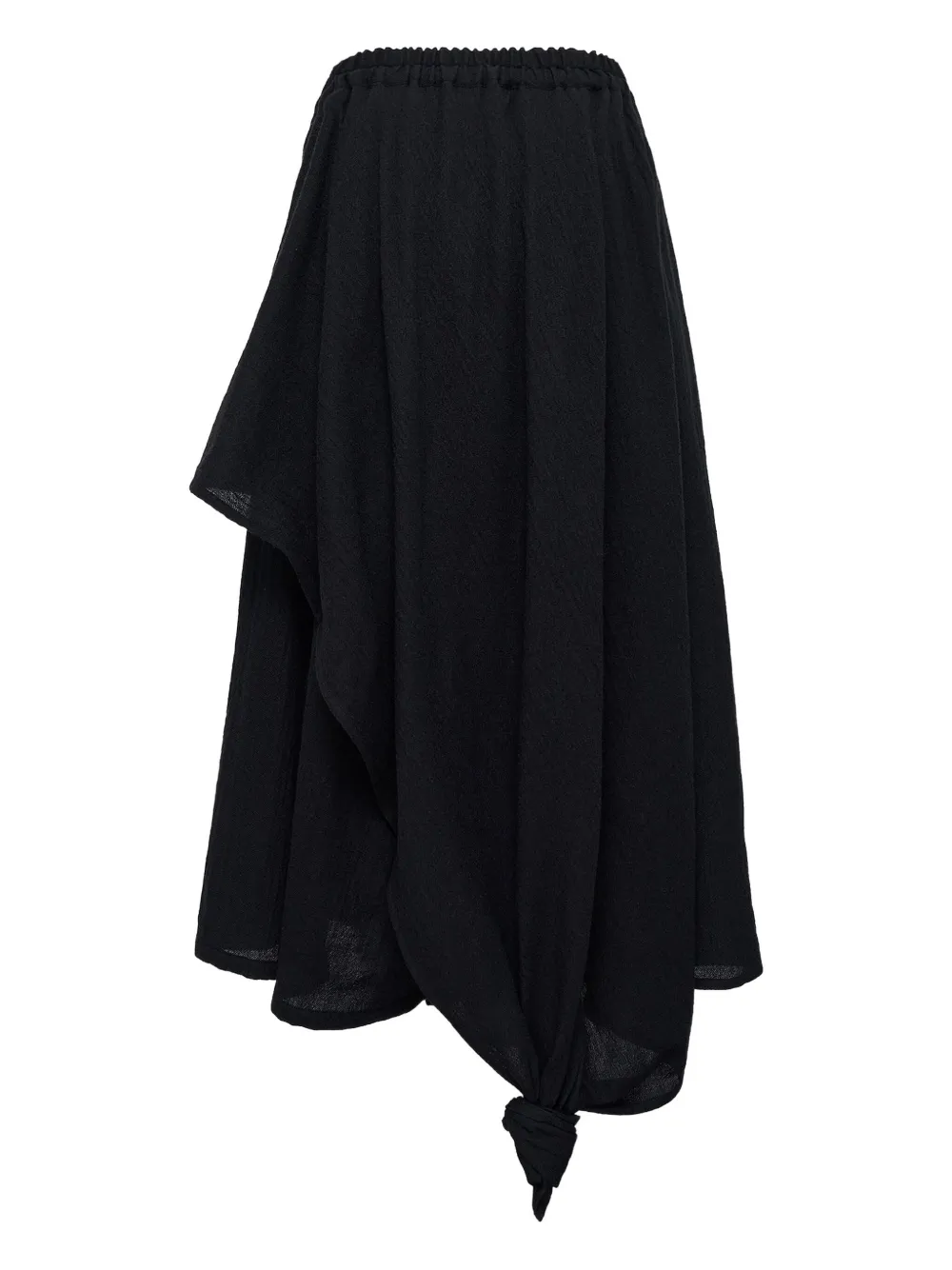 Y's Asymmetric Draped Trousers In Multi