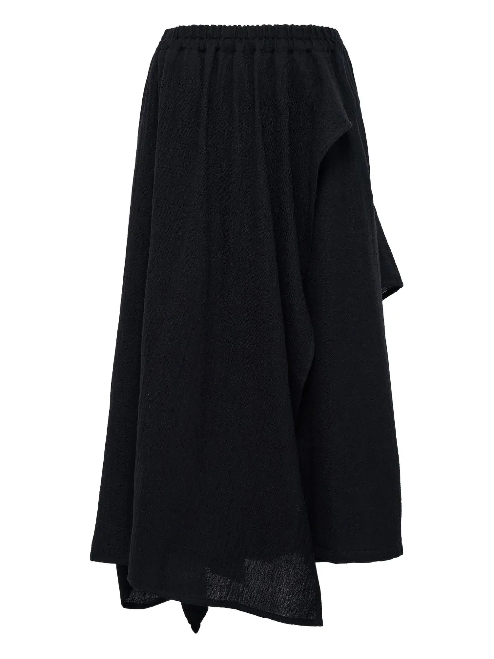 Y's Asymmetric Draped Trousers In Multi