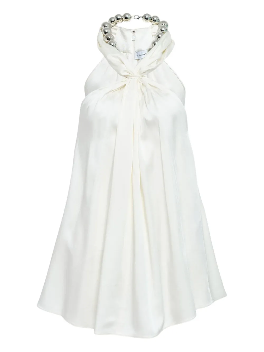 Stella Mccartney Beade-detail Halter-neck Top In White