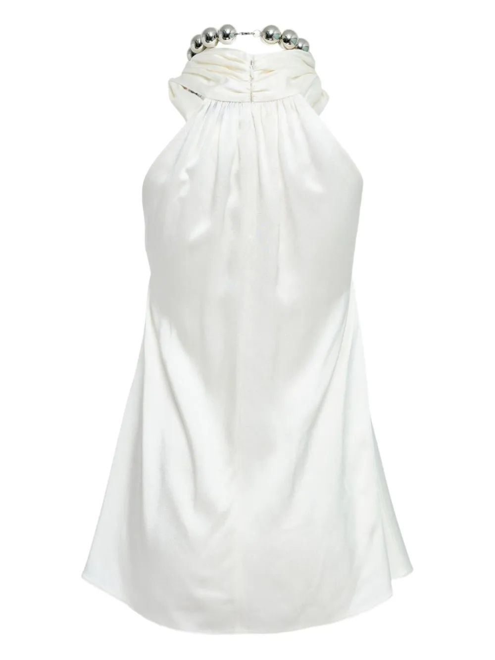 Stella Mccartney Beade-detail Halter-neck Top In White