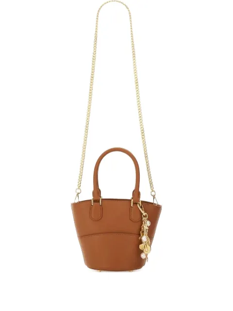 Self-Portrait bucket top-handle tote bag