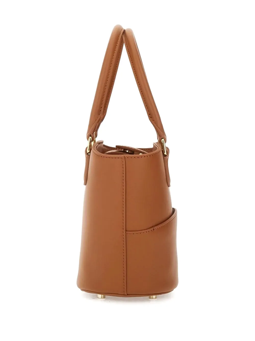 Self-portrait Bucket Top-handle Tote Bag In Brown