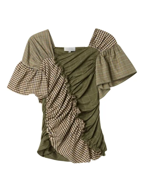 Lee Mathews Betty ruffled blouse