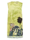 ALEMAIS Rochester floral-print shift mini dress - Green