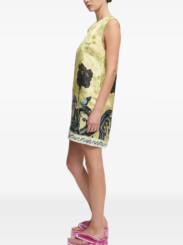 alemais green floral dress SAGE MIDI DRESS