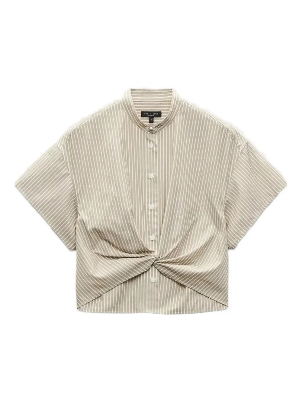 rag & bone twisted striped shirt | Grey | Image 1