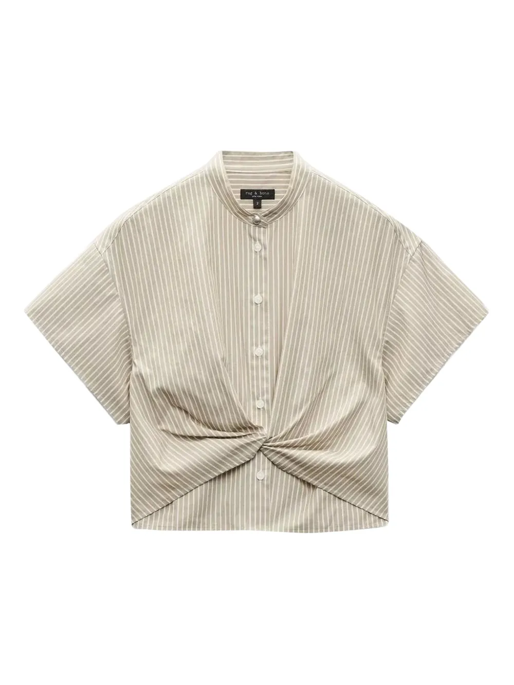 rag & bone twisted striped shirt | Grey | Image 1