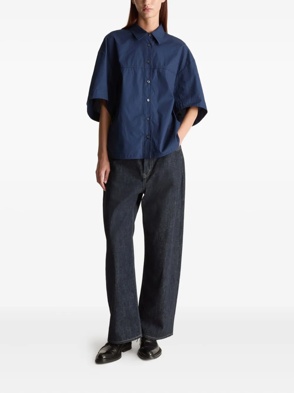 Lee Mathews Ella SS short-sleeve shirt - Blauw