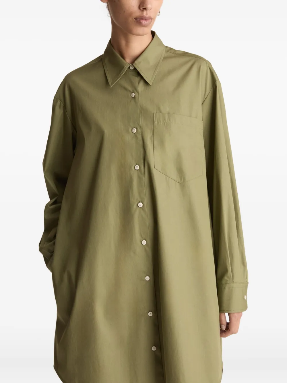 Lee Mathews Mini-jurk met zak Groen