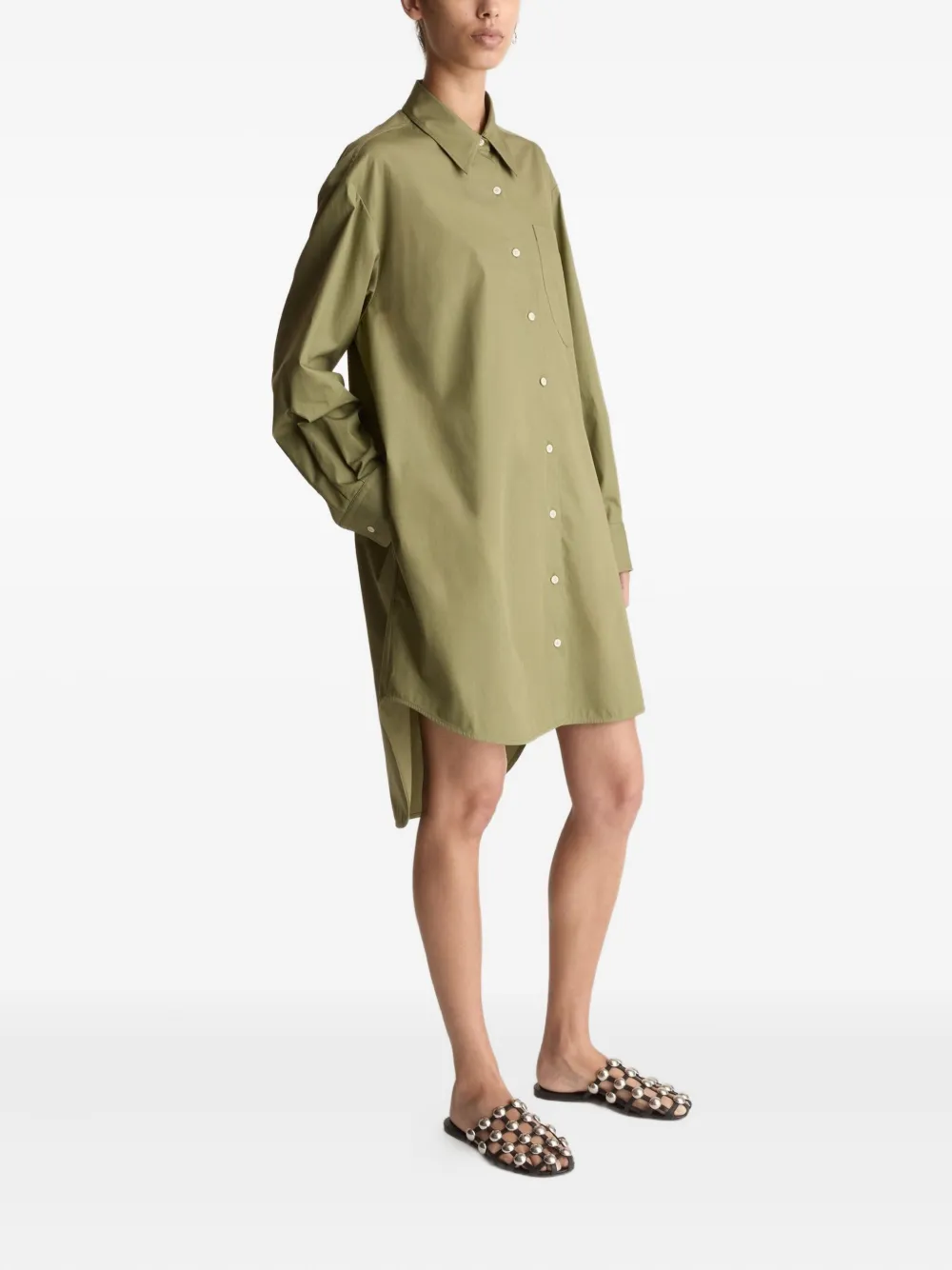 Lee Mathews Mini-jurk met zak Groen