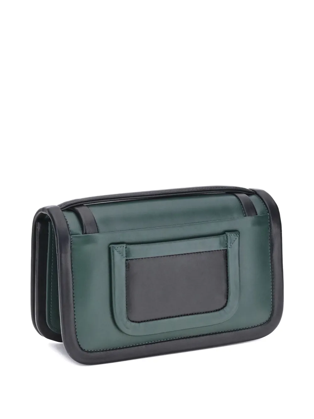 Pierre Hardy leather panelled shoulder bag - Groen