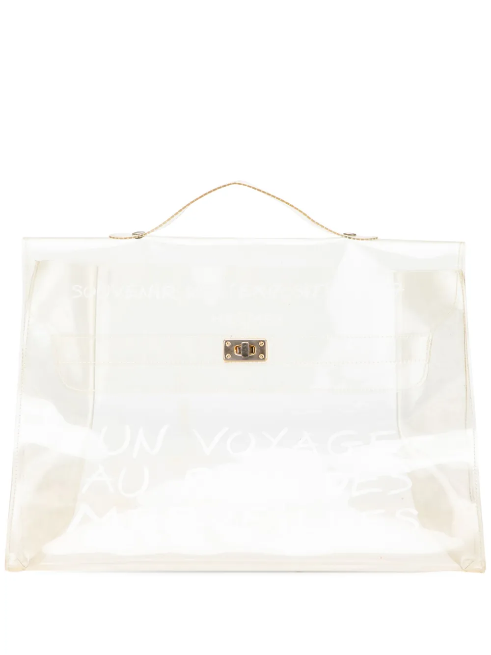 Hermès Pre-Owned 1997 Vinyl Souvenir De L Exposition Kelly handbag | White | Image 1